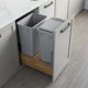 thumbnail image 2 of Cubo de basura Dowell para cocina y baño, 47 L, gris, paquete de 2, 2 of 9
