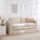 thumbnail image 1 of Sofa Pagani 190 Lino Americano Crudo, 1 of 8