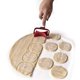 thumbnail image 2 of 1pc Cookie Roller Cutter Biscuit Cutter Round Biscuit Mold Roller Pressing Method High Efficiency Using Noodle Skin Cutting Tool Creative Baking Supplies Dumpling Skin Cutter, 2 of 4