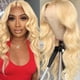 thumbnail image 1 of Xiao Hua 1 pieza de peluca de encaje ondulada beige de 34 pulgadas - peluca frontal de encaje, peluca preimpregnada sin adhesivo, línea de cabello invisible cerrada con encaje, estilo diario a juego, 1 of 3