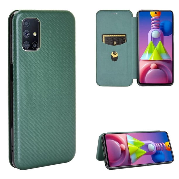 Funda Flip para FOXDOCK Samsung Galaxy M51 - Funda magnética de negocios, funda protectora delgada