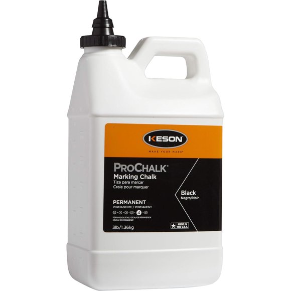 Keson 103BLACK Prochalk semipermanente para marcación, 3 lb