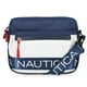 thumbnail image 1 of Puf de nailon Bag Nautica, bandolera o cinturón para mujer, color índigo/blanco, 1 of 3