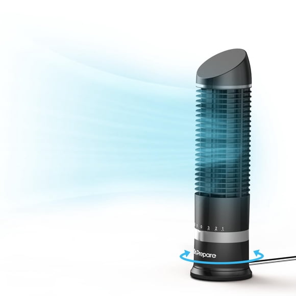 Ventilador tipo torre DR.PREPARE 16 Small, 3 velocidades, oscilación de 60°