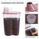 thumbnail image 3 of Contenedor para almacenar alimento de mascotas GreenJoy, 2 piezas, 2.5 L, libre de BPA, 3 of 7