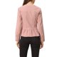 thumbnail image 3 of INSPIRE CHIC Chaquetas de Mezclilla para Mujer con Botones, Dobladillo Peplum, Mangas Largas, Chaquetas de Jean Cortas, Rosa Polvoriento S, 3 of 6