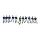 thumbnail image 3 of 11 Figuras De Jugador De Fútbol En Miniatura, Accesorios Para Escenas De Bricolaje, Jardín De Hadas, Jugador Azul, 3 of 5