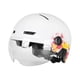thumbnail image 1 of Casco De Bicicleta Eléctrica Con Luz Y Visera Equipo De Protección Ajustable Blanco, 1 of 3