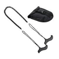 Magideal - Sierra De Camping Sierra De Cuerda Con Bolsa De Almacenamiento Sierra De Alambre De Acero Manual Portátil De Bolsillo Negro