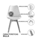 thumbnail image 4 of Pack 4 Sillas Acolchadas Eames Blanca, 4 of 7