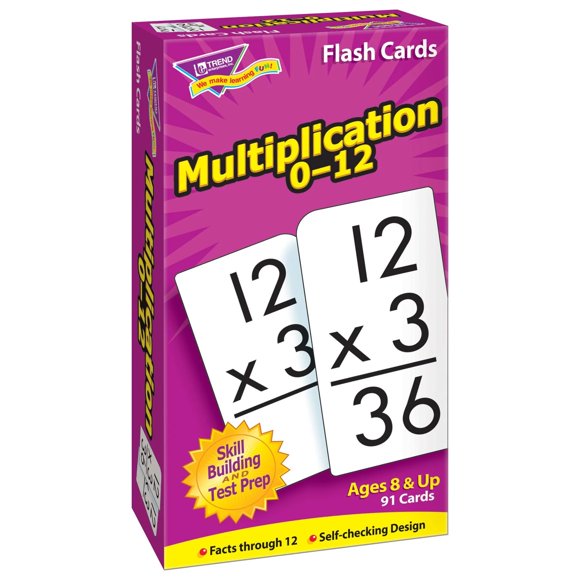 Tarjetas didácticas con ejercicios de multiplicación | Trend Enterprises