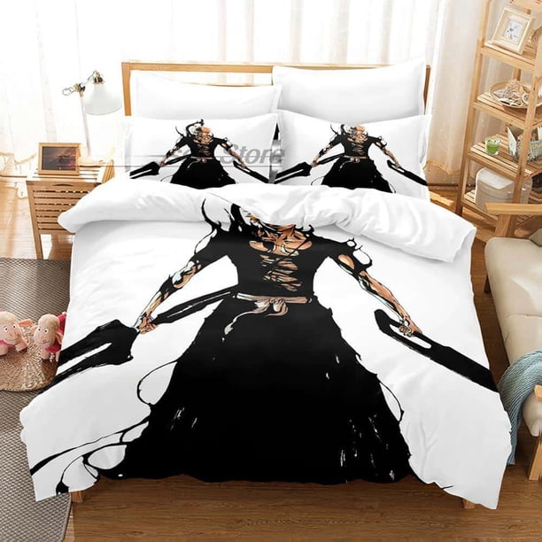 Fashion Anime The Bleach Bedding Sets Duvet Cover Set With Pillowcase Twin Full Bedclothes Bed Linen Home Textile Bed Sheets