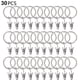thumbnail image 1 of 30 anillas para cortinas con clips, resistentes ganchos para cortinas con soporte de barra de tensión, ojales metálicos de diámetro interior, colgadores decorativos para ventanas., 1 of 8