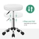 thumbnail image 5 of Silla de salón FURWOO, taburete ajustable con ruedas, color blanco, 5 of 7