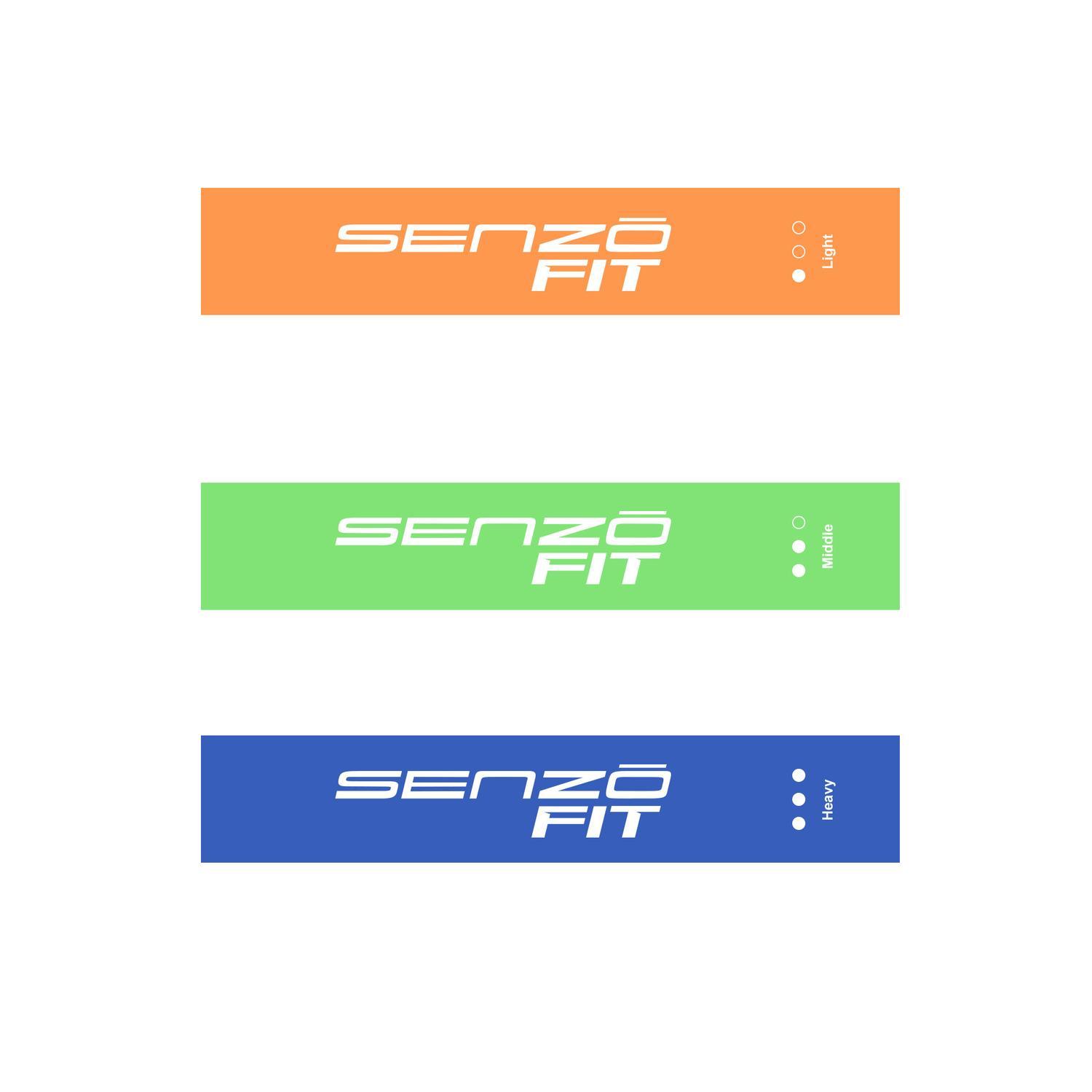 Set De 3 Bandas Elasticas Multicolor Senzo Fit