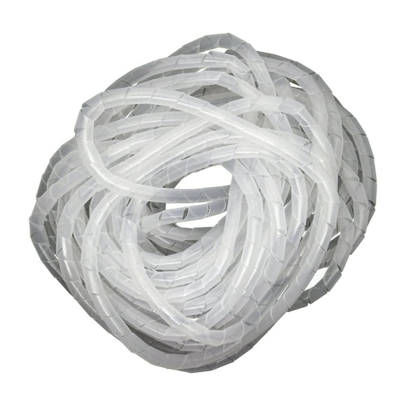 Organizador / Ordena Cable En Espiral Blanco 10mm – 10 Mts