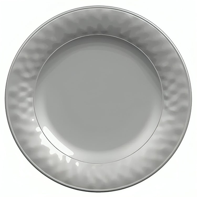 Hallen - Plato De Fondo Melamina 28cm Provenzal Gris