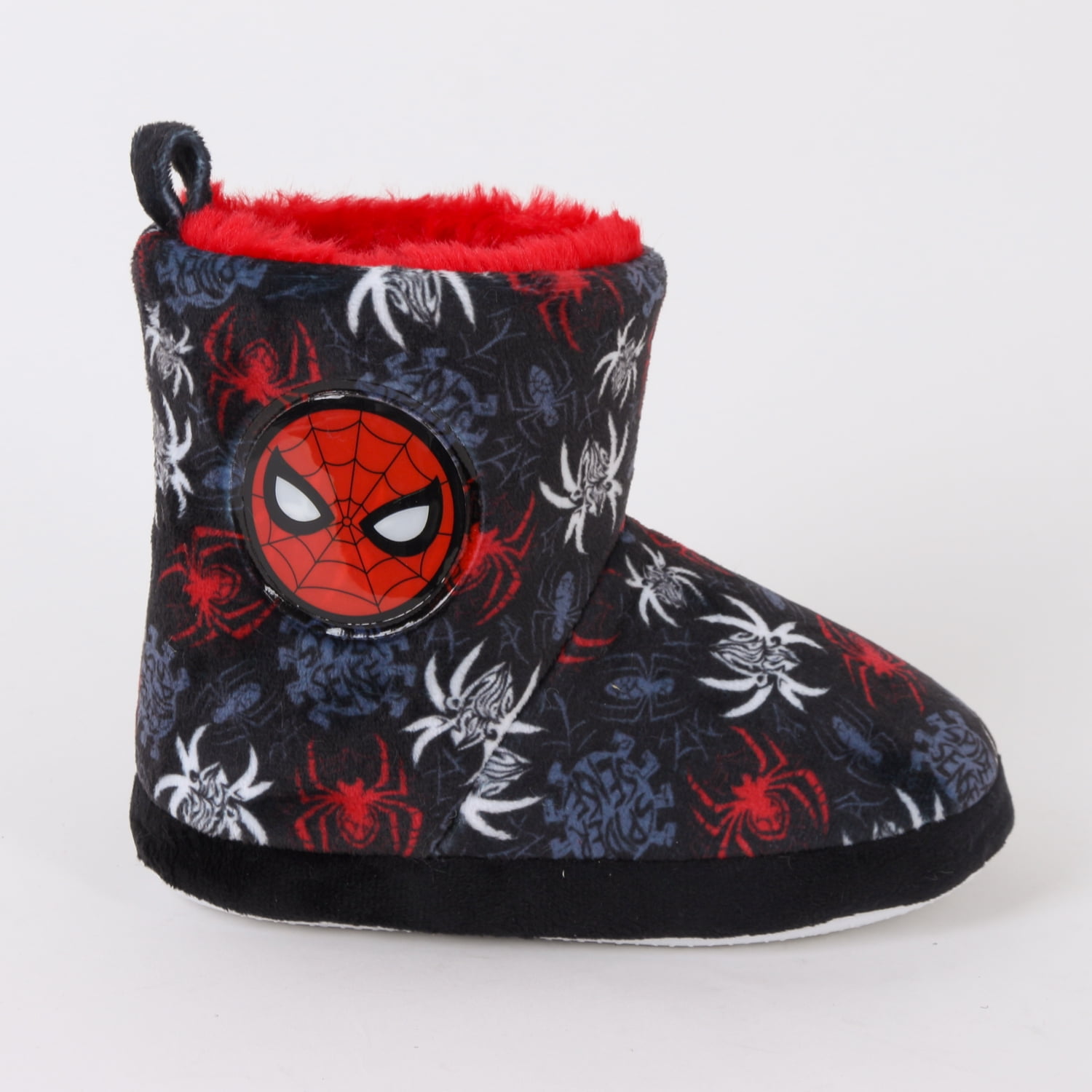 Pantufla Bota Niño Invernal Full Print Spiderman Gris Marvel