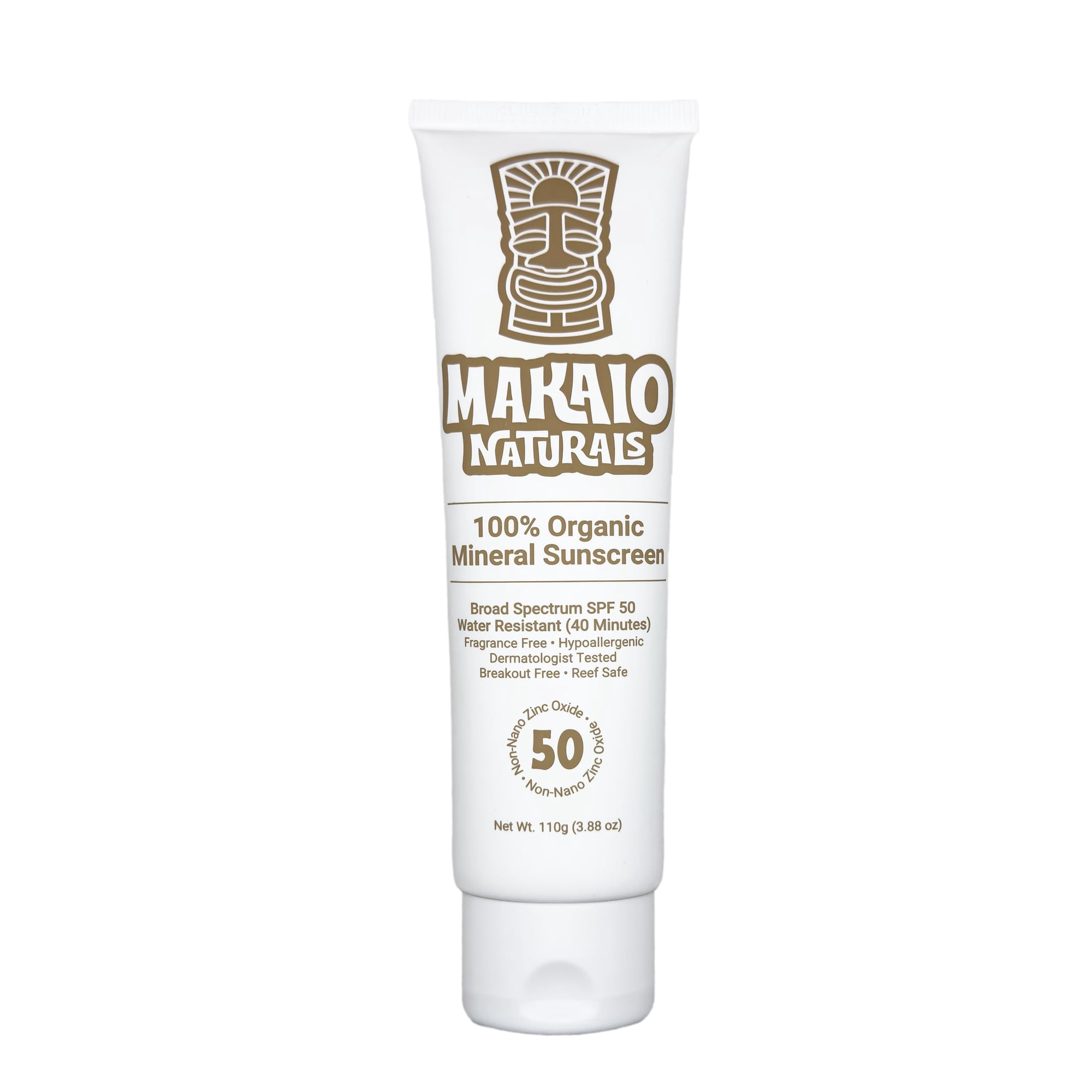 Protector Solar Orgánico Makaio Naturals Spf 50 Para Niños Y Familia
