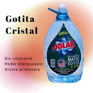 Detergentes Dolar - Detergente Dolar Gotita Cristal Sin Colorantes 5L