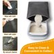 thumbnail image 3 of Tapete para arena de gato de 32"x22", doble capa, impermeable y antideslizante, plegable, tamaño mediano, 3 of 6