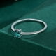 thumbnail image 4 of Dainty Sterling Silver Promise Ring with Faux Gemstones - Perfect Gift for Women and Girls on Birthdays, Valentine's Day, and Anniversaries, 4 of 5