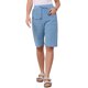 thumbnail image 1 of Pantalones cortos casuales para mujeres con cintura elástica, cordón, longitud de rodilla, cómodos para el verano, con bolsillos, XS azul, 1 of 6