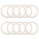thumbnail image 1 of Uxcell 4.9 Pulgadas Anillos de Madera Sin Terminar Anillo de Madera Natural Círculo Adornos Redondos, 10 Piezas, 1 of 6