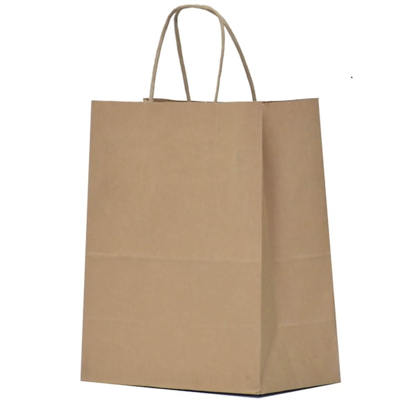 Bolsas De Papel Kraft De 10 X 5 X 13 Cm Con Asas 100 Unidades