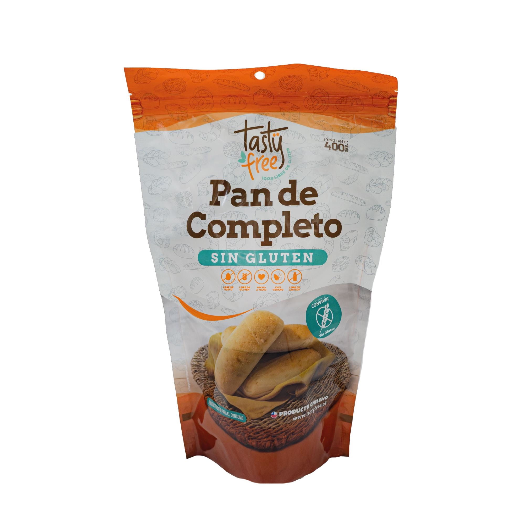 Pan De Completo Sin Glúten 4 Un 400 g Tasty Free