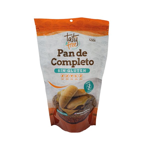 Pan De Completo Sin Glúten 4 Un, 400 g