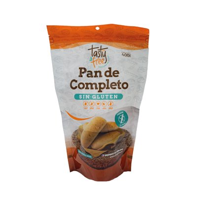 Pan De Completo Sin Glúten 4 Un 400 G Tasty Free