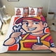 thumbnail image 1 of Mecánico Conjunto de sábanas temático, trío de piezas, cómodo y amigable con la piel, diseño único, regalo de decoración para el hogar para familiares, amigos y fans,140cm *210cm, 1 of 6