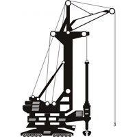 Rienda Libre Graphics - Decomural Large Crane Industrial Machines Ws-17855