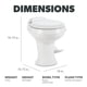 thumbnail image 2 of Inodoro RV Dometic serie 300 Gravity-Flush con pedal, 2 of 9