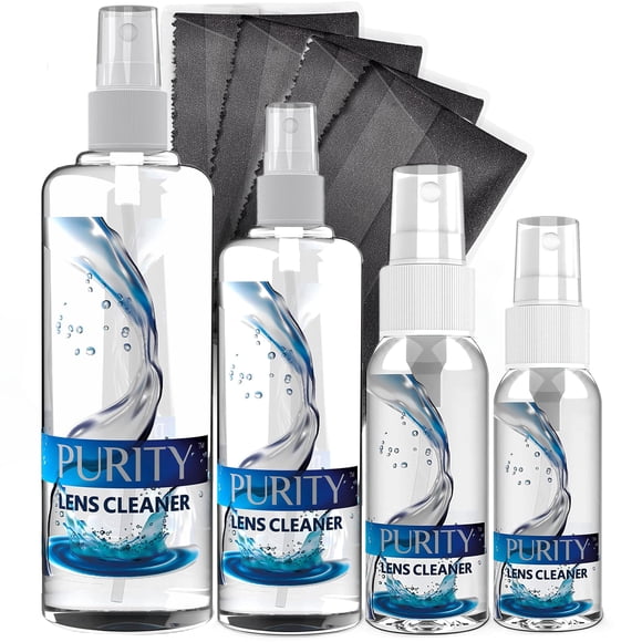 Limpiador de lentes para anteojos Purity Family Pack con paños de microfibra