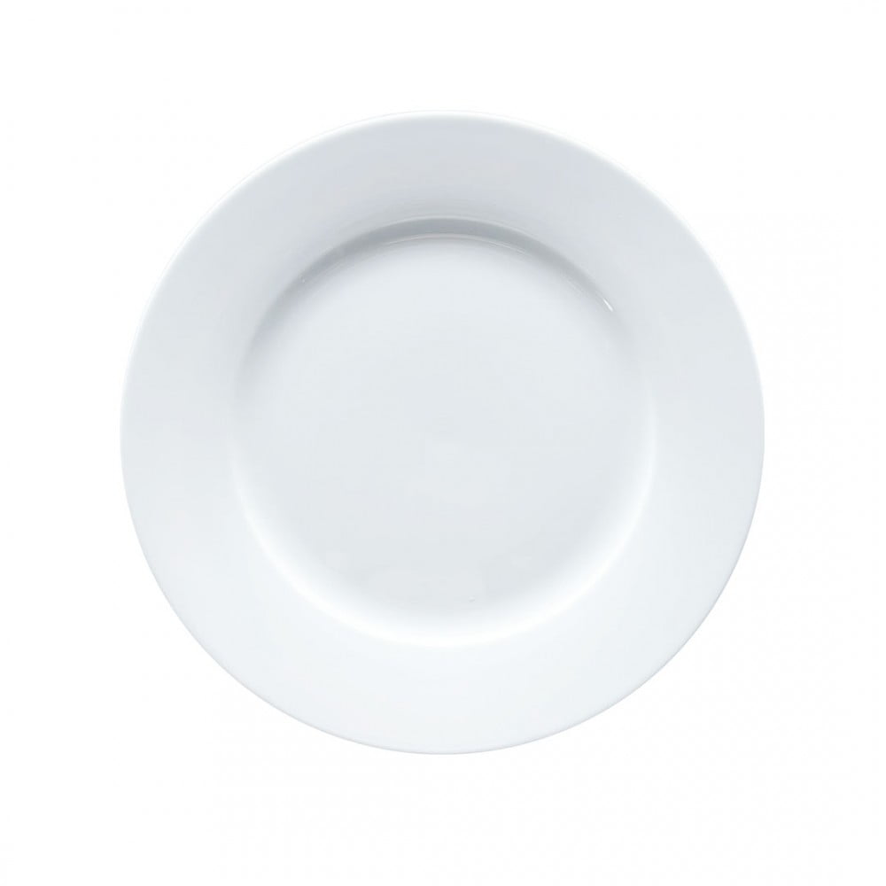 Imahe - Set De 6 Plato Borde Ancho Porcelana 27 Cm Linea Padua