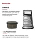 thumbnail image 3 of Rallador KitchenAid Gourmet de acero inoxidable con recipiente, 3 of 7