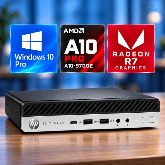 Mini PC EliteDesk 705 G4 AMD PRO A10-9700E 8GB RAM 500GB SSD [Reacondicionado]