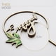 thumbnail image 3 of Cake Topper Comprometidos De Madera Rústico Con Hojas Verdes, 3 of 7