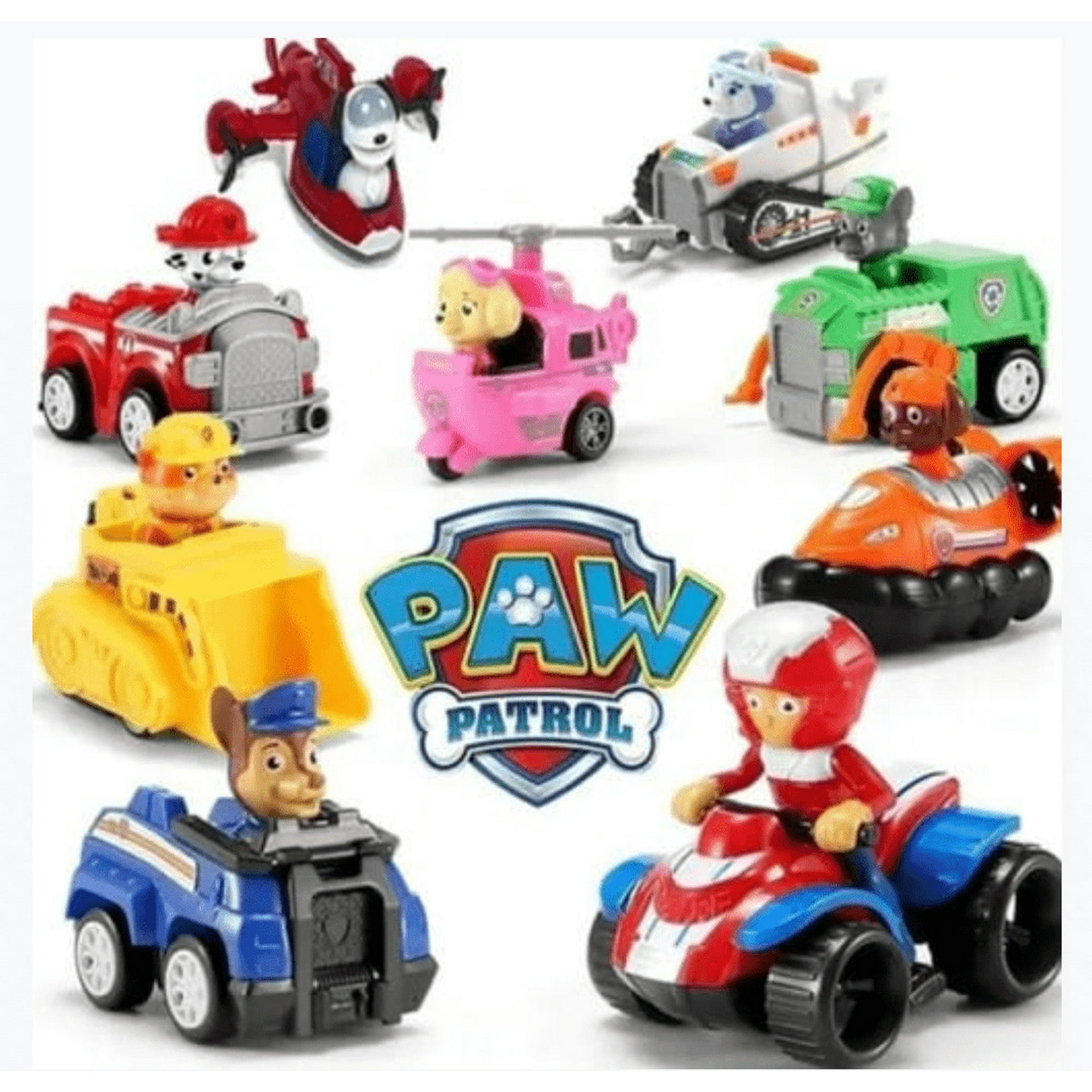 Patrulla Canina - Pack 9 Autos Paw Patrol A Friccion