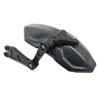 Magideal - Guardabarros Ajustable De Repuesto Para Decoración De Rueda Trasera De Motocicleta De Fibra De Carbono Para Tecnologías Niu, Ajusta Libremente El Ángu , Negro Negro De Segunda Generación
