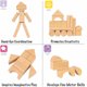 thumbnail image 3 of Bloques de Construcción Pidoko Kids 100 Piezas de Madera con Formas, 3 of 6