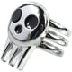 thumbnail image 1 of 1pc Punk Ring Eater Death The Kid Ring Silver Negro Hombres Jewelry Decoation Niños Gift, 1.8*2.5cm, 1 of 5