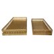 thumbnail image 2 of Bandeja Decorativa De Metal Dorado Set De 2, 2 of 3