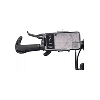 Genérico - Porta Smartphone Celular Metálico Para Moto Y Bicicleta, Color Negro