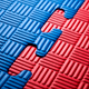 thumbnail image 5 of Plancha Tatami 100cm X 100cm X 2.5cm Rojo Y Azul, 5 of 6