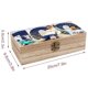 thumbnail image 2 of Son Heung-min-theme Wooden Storage Box Rustic Wood Organizer Box Decorative Keepsake Box Multipurpose Desktop Storage Chest for Home Office Jewelry Trinkets Crafts Supplies, 2 of 6