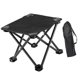 thumbnail image 1 of Taburete De Camping Ligero, Otomano, Reposapiés Para Parque, Mochileros, Patio, Color Negro, 1 of 5