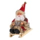 thumbnail image 4 of Colgante De árbol De Navidad, Trineo, Muñeco De Papá Noel Para Festival De Invierno Al Aire Libre, Sombrero De Fieltro Rojo, 4 of 5